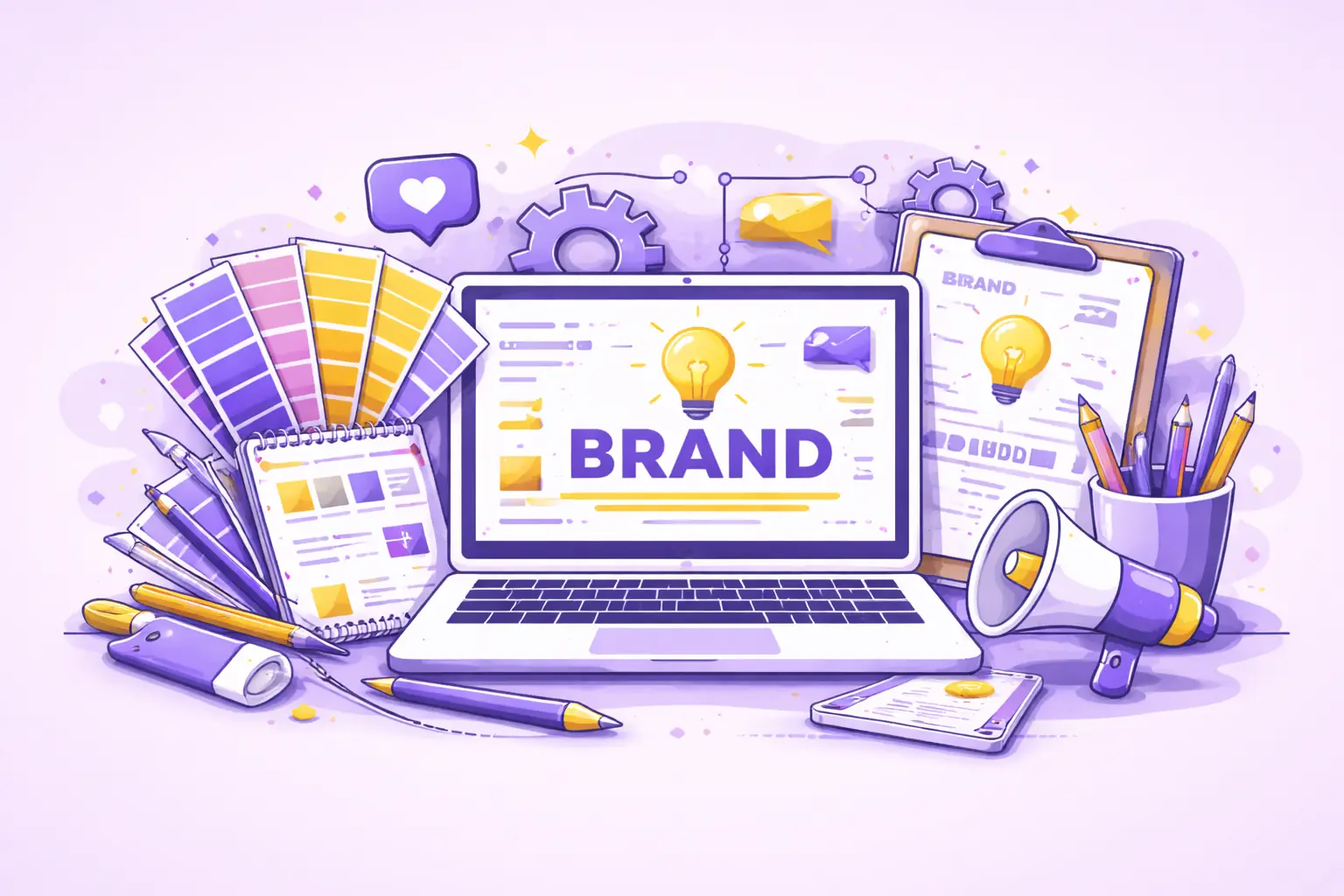 Branding service illustration