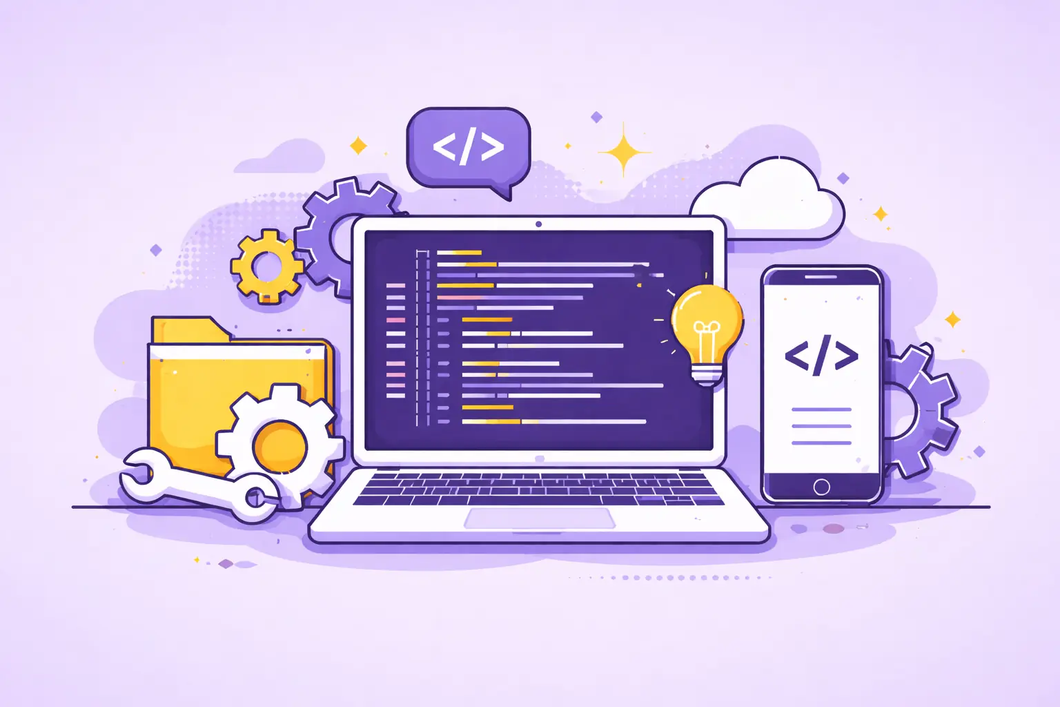 Software development service illustration